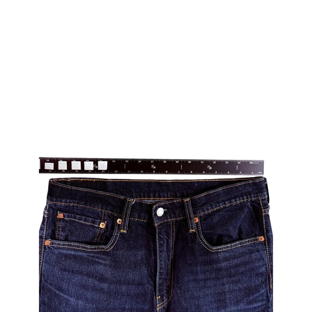 Levis 527 Slim Bootcut Jeans Mens 34x32 Dark Wash Premium Heritage Western